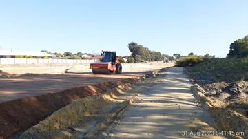 Early works on Henley Brook Avenue
