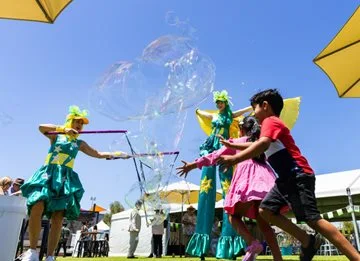 Children enjoying the festivities at the City of Swan's Australia Day citizenship ceremony