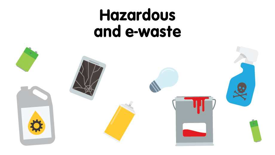 Hazardous e-waste info graphic