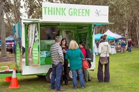 A Thinking Green pop up at a community event