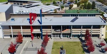An aerial photo of Ellenbrook Library