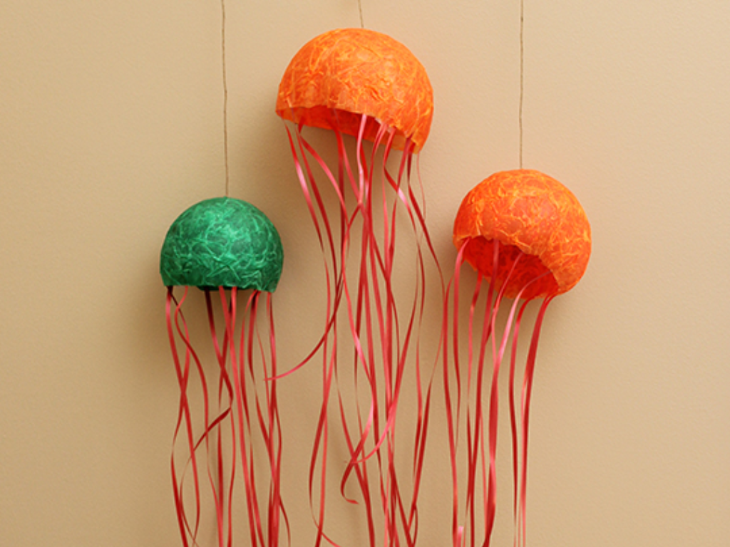 Hobby Hive - Paper mache jellyfish