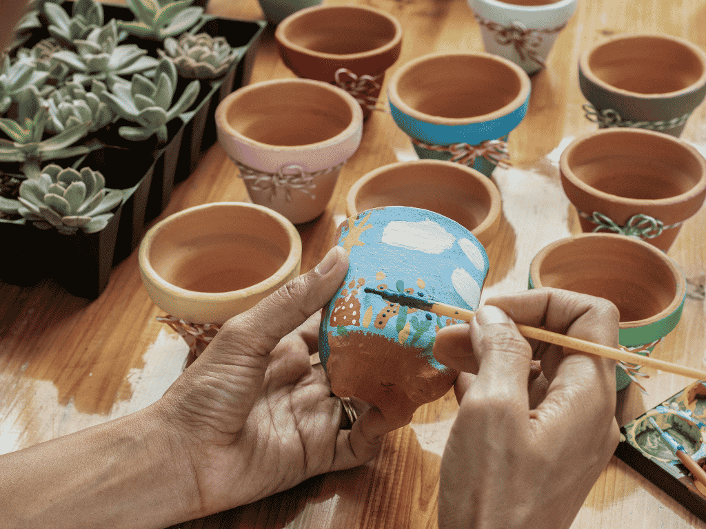 Monday Makers: Pot Plant Painting