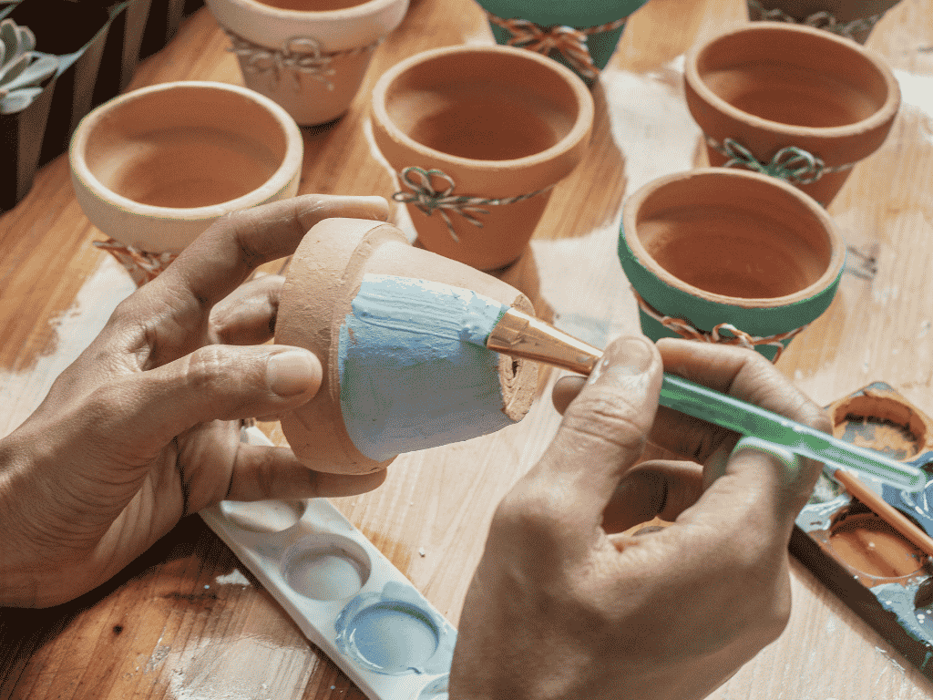 Plant pot decorating