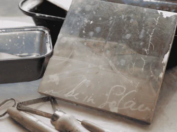 A small mirror and photo transfer tools