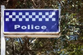 A Western Australian Police building sign