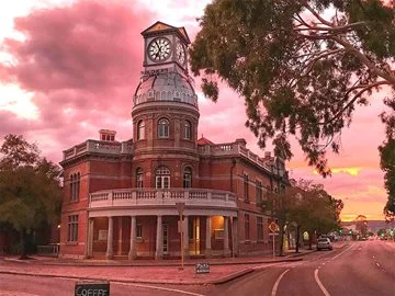 Midland Town Hall at sunset