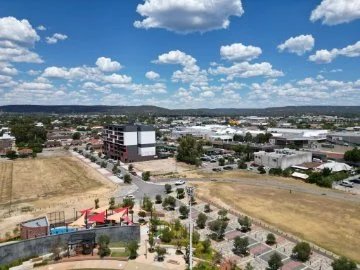Aerial view of New Junction in Midland
