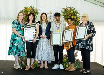 Community Citizen of the Year award winners with Tanya Richardson, City of Swan Mayor.