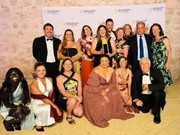 City of Swan Councillors and tourism staff at the QANTAS tourism awards ceremony