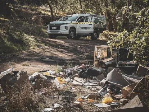 Abandoned vehicle exposes illegal dumping operation 