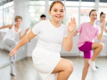 Young people dancing in a studio