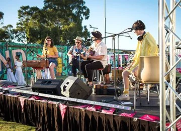 Whisky and Boots performing The Quadrangle at Fridays at LoCale. Photograph by Rowena Murphy.