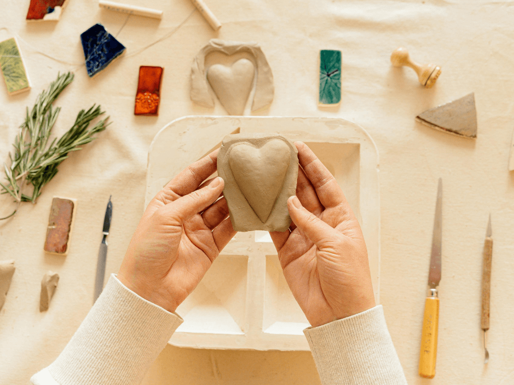 Monday Makers: Painting a sacred heart