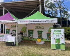 FOGO tents at a community event