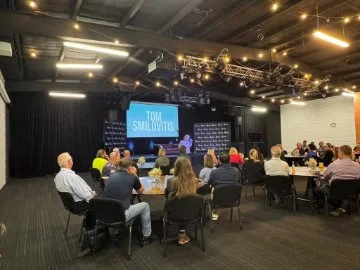 An Hour of Power event at Crooked Spire Coffee and Arthouse