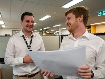 City of Swan staff looking at a planning document